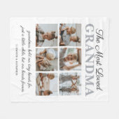 De meest geliefde Grandma Photo Fleece Blanket (Voorkant (Horizontaal))