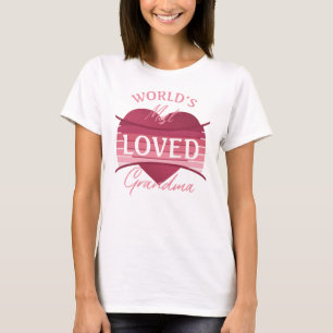 De meest geliefde grootmoeder ter wereld t-shirt