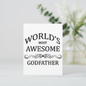 De meest Geweldige godfather ter wereld Briefkaart (Staand voorkant)