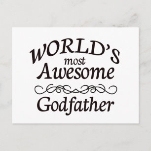 De meest Geweldige godfather ter wereld Briefkaart