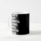 De meest geweldige hulp van de wielwieloperator te koffiemok (Voorkant links)