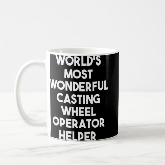 De meest geweldige hulp van de wielwieloperator te koffiemok (Links)