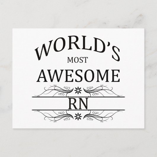 De meest Geweldige RN ter wereld Briefkaart (Voorkant)