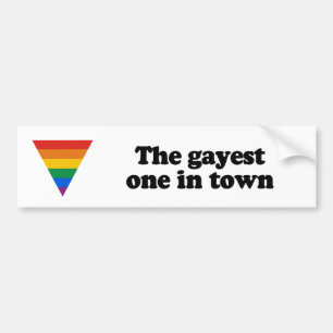 De meest homovriendelijke van de stad bumpersticker