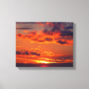 De meest perfecte zonsondergang canvas afdruk