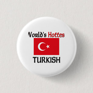 De meest prominente Turkse ter wereld Ronde Button 3,2 Cm