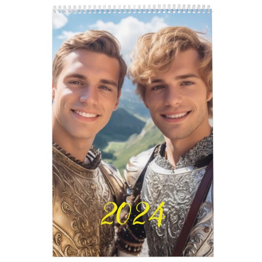 De meest romantische mannen. 2024 kalender (Hoes)