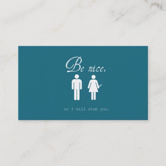 De meest slechte visitekaartjes ooit (Voorkant)