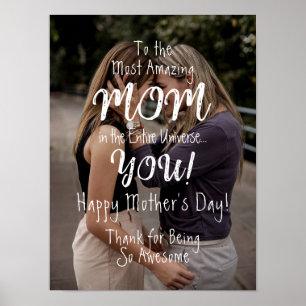 De meest verbluffende mam-kalligrafie op maat poster