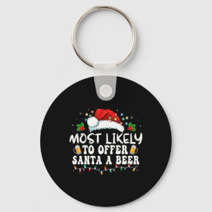 De meest waarschijnlijke aanbieding aan de kerstma sleutelhanger