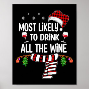 De meest waarschijnlijke Drink van alle kerst van Poster