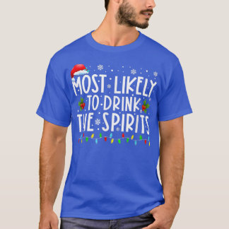De meest waarschijnlijke Drink van de kerstman met T-shirt