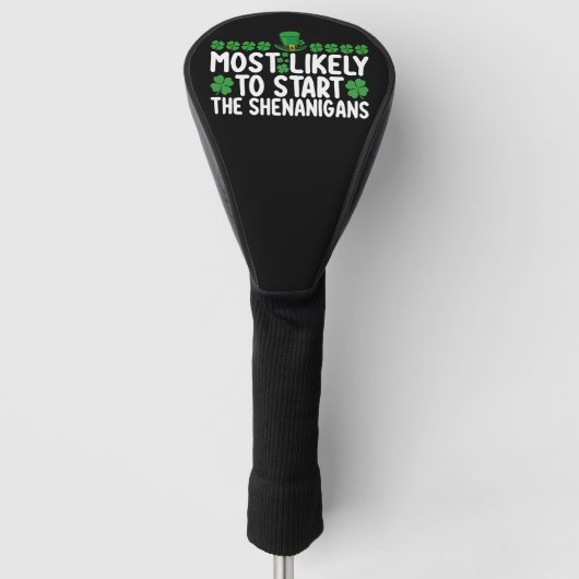 De meest waarschijnlijke start met de Shenanigans  Golfheadcover (Voorkant)