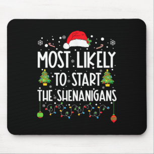 De meest waarschijnlijke start met het kerstfeest muismat