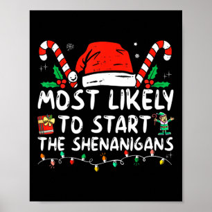 De meest waarschijnlijke start met het kerstfeest poster