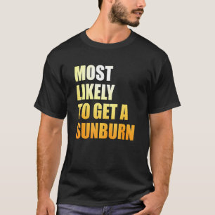 De meest waarschijnlijke zonnesurfzomervakantie op t-shirt