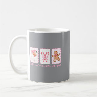 De meest wonderlijke tijd Pink Santa Coquette Stri Koffiemok