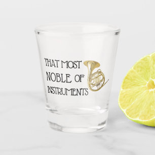 De meeste instrumenten - de Franse Hoorn Shot Glas