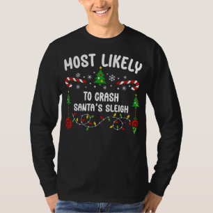 DE MEESTE KANS OM DE SLEE VAN DE KERSTMAN TE CRASH T-SHIRT