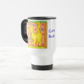 De meester Cat Travel Mug Reisbeker (Voorkant links)