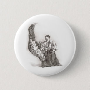De meester van een aikido - energiegebruik van de ronde button 5,7 cm