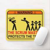 De meester van het Schrum beschermt het team Muismat (Met muis)
