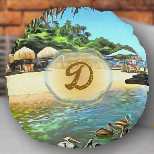 De Meets Ocean 0330 Rond Kussen (Creator heeft geüpload)