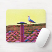 De meeuw op een middag van conclaaf muismat (Met muis)