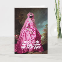 "De Meid Met Het Meeste Taart" Wenskaart