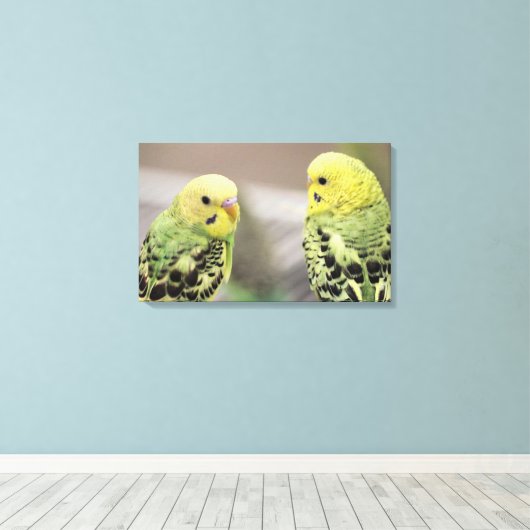 De meisjes canvas afdruk (Insitu (Houten vloer))