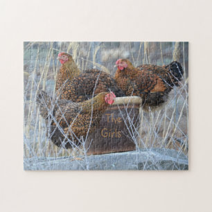 "De meisjes" Chicken Puzzle Legpuzzel