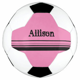 De meisjes Gepersonaliseerd Roze Voetbal
