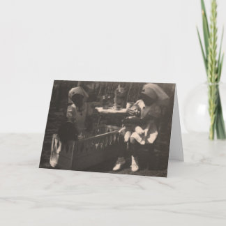 De meisjes in het Kostuum van de Verpleegster van Kaart