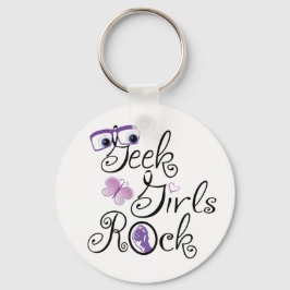 De Meisjes van Geek schommelen Sleutelhanger