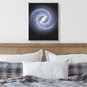 De melkweg canvas afdruk (Insitu (Slaapkamer))