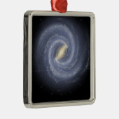 De melkweg (geannoteerd) metalen ornament (Rechts)