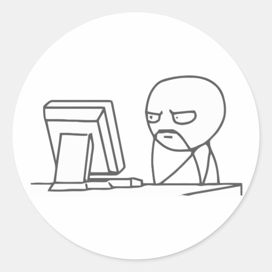  de mème de type informatique - Stickers ronds (Devant)