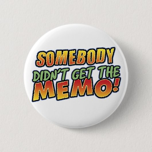 De memo Button kreeg niet (Voorkant)