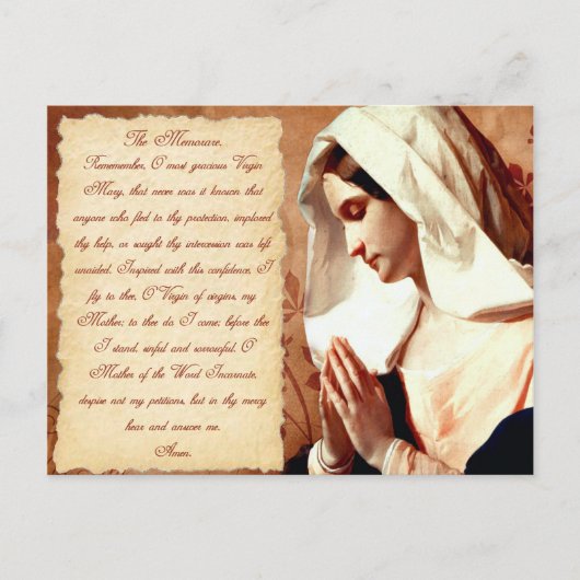 De Memorare Briefkaart (Voorkant)