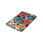 De menigte katten badmat (Gekanteld)