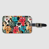 De menigte katten bagagelabel (Voorkant (horizontaal))