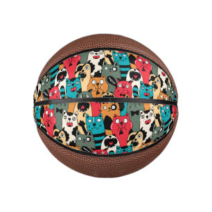 De menigte katten basketbal