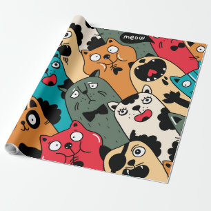 De menigte katten cadeaupapier