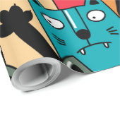 De menigte katten cadeaupapier (Rol Hoek)