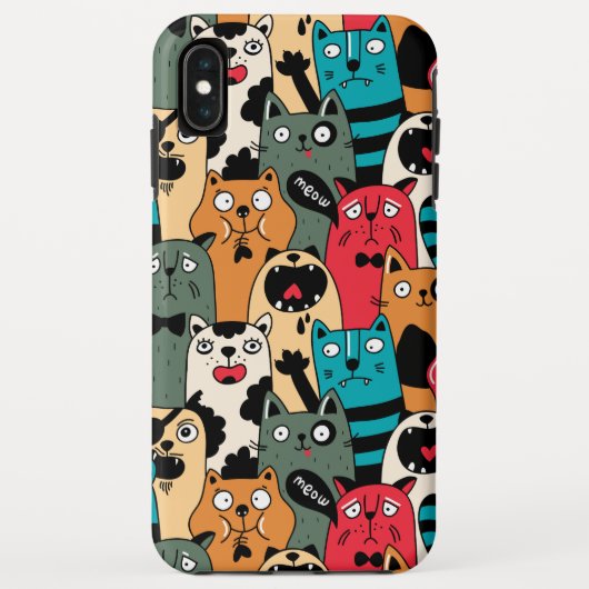 De menigte katten Case-Mate iPhone case (Achterkant)