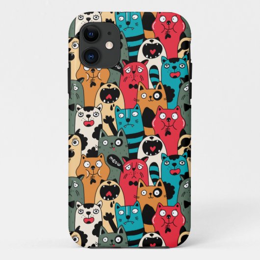 De menigte katten Case-Mate iPhone case (Achterkant)