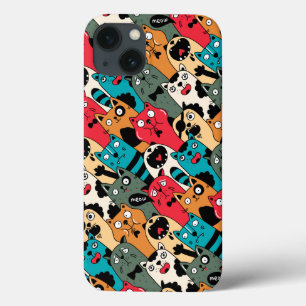 De menigte katten iPhone 13 hoesje