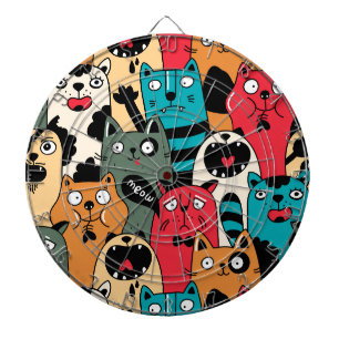 De menigte katten dartbord