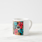 De menigte katten espresso kop (Voorkant rechts)