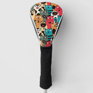 De menigte katten golfheadcover